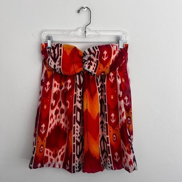 RED STUDIO Y TRIBAL STRAPLESS TOP - Picture 2 of 7